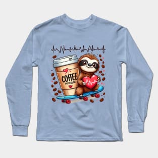 Coffee Lifeline Long Sleeve T-Shirt